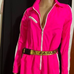 pink mechanic jumpsuit